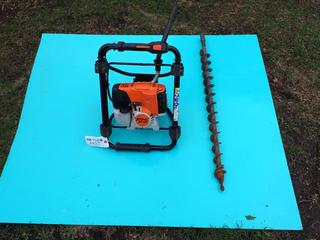 STIHL BT131 Earth Auger c/w  36cc Gas Engine And 2in Auger Bit. SN 517734841 **Located In Edmonton**
