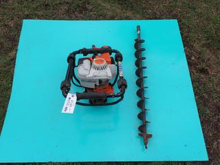 STIHL BT131 Earth Auger c/w  36cc Gas Engine And 2in Auger Bit. SN 511360782 **Located In Edmonton**