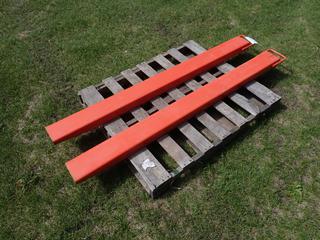 (2) 6ft Skid Steer Fork Extensions **Located In Edmonton**