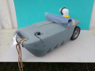 Tote-N-Store 15-Gal Portable Waste Water Tank c/w Hose **Located In Edmonton**