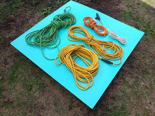 Qty Of (5) Assorted Extension Cords **Located In Edmonton**