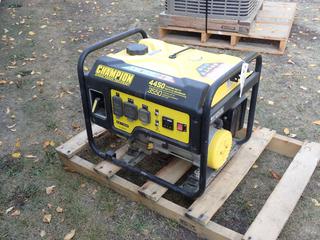 Champion Model 100460 120V Generator w/ 4450 Starting Watts And 3550 Running Watts And 224cc Gas Engine **Located In Edmonton**