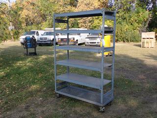 51in X 19in X 78in 6-Tier Portable Shelving Unit **Located In Edmonton**