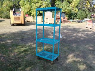 26in X 15in X 66in 4-Tier Portable Shelving Unit **Located In Edmonton**