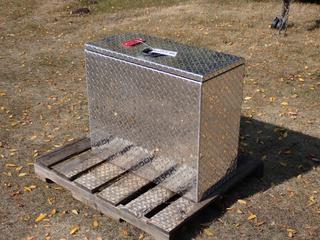 ACE 26in X 14in X 30in Checkered Plate Storage Box **Located In Edmonton**