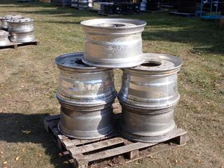 Qty Of (5) Alcoa 824621 22.5X12.25 Aluminum Truck Rims **Located In Edmonton**