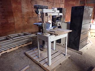 King Canada KC-116FC 110V Drill Press c/w Delta 230V Single Phase Radial Arm Saw **This Item Is Located @ 23453 Township Rd 502, Rolly View AB, For More Info Contact Tony @780-935-2619, Viewing And Removal By Appointment Only**