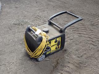 Champion 3100W 120V Inverter Generator c/w Extension Cord **This Item Is Located @ 23453 Township Rd 502, Rolly View AB, For More Info Contact Tony @780-935-2619, Viewing And Removal By Appointment Only**