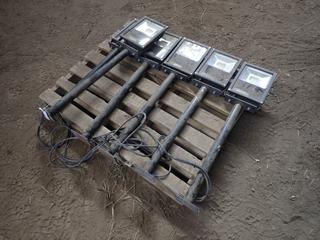 Qty Of (6) LED Lights w/ Stands **This Item Is Located @ 23453 Township Rd 502, Rolly View AB, For More Info Contact Tony @780-935-2619, Viewing And Removal By Appointment Only**