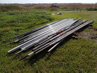 Qty Of Assorted Approx. 21ft 2in And 3in Pipe **This Item Is Located @ 23453 Township Rd 502, Rolly View AB, For More Info Contact Tony @780-935-2619, Viewing And Removal By Appointment Only**