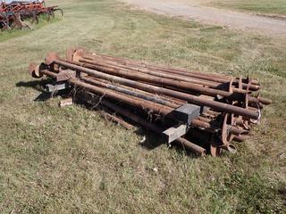 Qty Of Approx. 8ft - 10ft Screw Piles **This Item Is Located @ 23453 Township Rd 502, Rolly View AB, For More Info Contact Tony @780-935-2619, Viewing And Removal By Appointment Only**