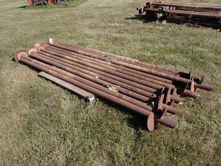 Qty Of 10ft Screw Piles **This Item Is Located @ 23453 Township Rd 502, Rolly View AB, For More Info Contact Tony @780-935-2619, Viewing And Removal By Appointment Only**