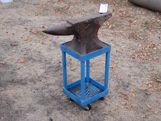Anvil c/w 12in X 11in X 21in Portable Stand **Located In Edmonton**