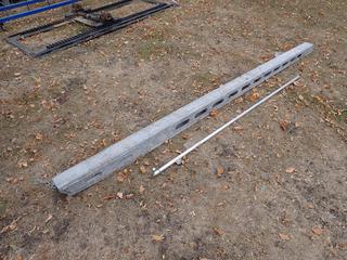 10ft Trailer Log Bunk c/w Log Rope Pole **Located In Edmonton**