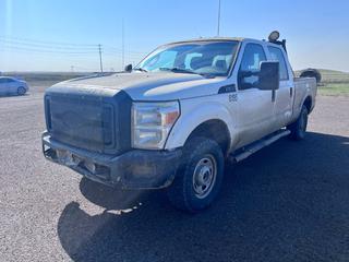 2014 Ford F-250 XL Super Duty Crew Cab 4X4 Pickup Truck C/w 6.2L V8, A/T, 265/70R17 UNABLE TO VERIFY MILEAGE VIN 1FT7W2B65EEA62871 *Located Near Coronach, SK @ Poplar River Mine*