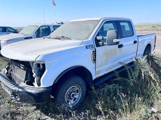 2020 Ford F-250 XL Superduty Crew Cab 4X4 Pickup Truck C/w 6.2L V8, A/T, 265/75R17 *Note Non Running, Unable to Verify Mileage* VIN1FT7W2B62LEC33945 *Located Near Coronach, SK @ Poplar River Mine*