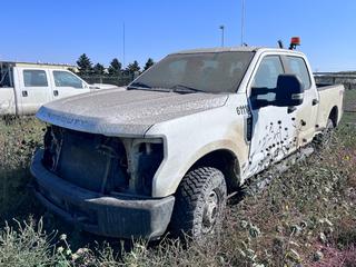 2019 Ford F-250 XL Superduty Crew Cab 4X4 Pickup Truck C/w 6.2L V8, A/T, 265/75R17 *Note Non Running, Unable to Verify Mileage* VIN 1FT7W2B63KEE75755 *Located Near Coronach, SK @ Poplar River Mine*