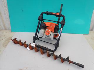 STIHL BT131 Earth Auger c/w 36cc Gas Engine And (1) 2in Auger Bit. SN 517734867 **Located In Edmonton**