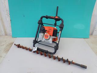 STIHL BT131 Earth Auger c/w 36cc Gas Engine And (1) 2in Auger Bit. SN 517734852 **Located In Edmonton**