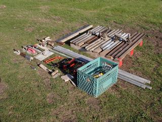 Qty Of Concrete Floats, Handles, Trowels, Brush And Hilti Dispense Guns **Located In Edmonton**