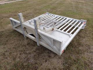 8ft X 8ft X 37in Tractor Trailer Aluminum Headache Rack **Located In Edmonton**