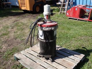 Graco Fire Ball Air Powered Grease Pump w/ Can, Hose And Nozzle **Located In Edmonton**