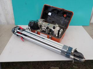 Nikon DTM-A20LG Total Station c/w Charger And Tri-Pod *Note: Top Of Station Cracked** **Located In Edmonton**