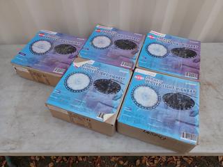 Qty Of (5) Unused Solidfire AC110-120V UFO LED Light Highbays  **Located In Edmonton**