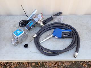 Unused GPI M-150S-AU Fuel Transfer Pump c/w Hose, Nozzle And GPI M30 Fuel Meter **Located In Edmonton**