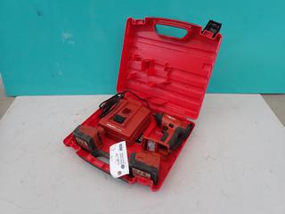 Hilti SIW 144-A 14.4V 3/8in Impact c/w Charger And (2) 14.4V Batteries **Located In Edmonton**