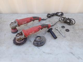 (2) Milwaukee 120V 5in Angle Grinders **Located In Edmonton**