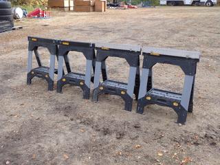 Qty Of (4) Dewalt 2500lb Cap. Sawhorses **Located In Edmonton**