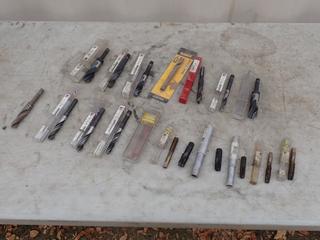 Qty Of Assorted 1/4in - 5/8in Drill Bits And Taps **Located In Edmonton**