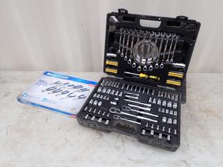 Unused Westward No 3-155 155pc Mechanics Tool Set c/w Unused Mastercraft 10pc Pliers And Wrench Set **Located In Edmonton** 