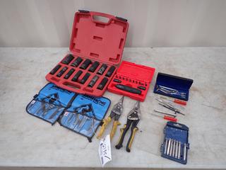 Impact Driver Set, (2) Cutters And Qty Of Assorted Supplies  **Located In Edmonton**