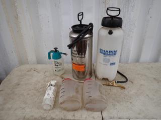 J-47912 11.4L Diesel Fuel System Primer c/w Chapin Premier 11.4L And 1.4L Sprayers And Assorted Bottles **Located In Edmonton**