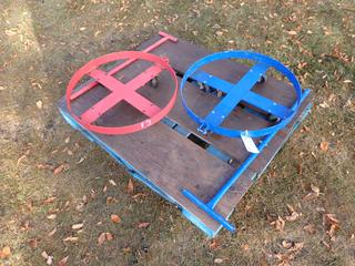 (1) 25in And (1) 24in Barrel Carts **Located In Edmonton**