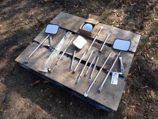 Qty Of Assorted Mirrors And Brackets **Located In Edmonton**