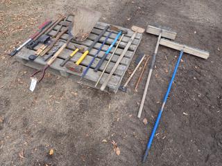 Pry Bars, Sledgehammers, Axes, Shovels, Brooms And Brushes **Located In Edmonton**