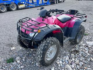 2005 Honda FourTrax ATV c/w 25X11.00-12NHS And 25X10.00-12NHS Tires. Showing 3894kms. VIN 1HFTE252554401277 **This Item Is Located In Hinton AB, For More Info Contact Tony @780-935-2619**