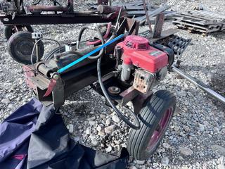 Custom built Hyd Log Splitter C/w Honda 8.5HP Gas Eng **This Item Is Located In Hinton AB, For More Info Contact Tony @780-935-2619**