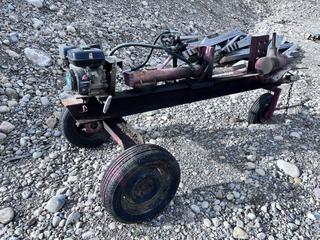 Custom built Hyd Log Splitter C/w 6.5HP Power Fist Gas Eng **This Item Is Located In Hinton AB, For More Info Contact Tony @780-935-2619**