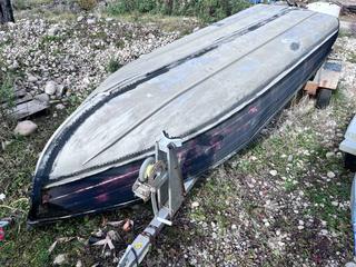 12Ft Boat c/w Boat Trailer SN OBL **This Item Is Located In Hinton AB, For More Info Contact Tony @780-935-2619**