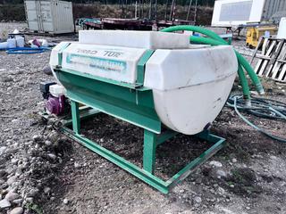 Turbo turf Hydro Seeder, C/w Honda GX160 Gas Eng, Franklin Pump, Discharge Hose, (12) Bags of Hydro Seed **This Item Is Located In Hinton AB, For More Info Contact Tony @780-935-2619** 