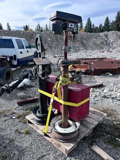 Qnty Of Shop Tools C/w 8in Drill Press, Bandsaw, Jig Saw and Jointer **This Item Is Located In Hinton AB, For More Info Contact Tony @780-935-2619**