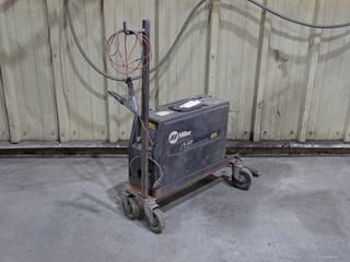 Miller Super S-32P 100V Wire Feeder w/ Stand. SN LB215208 *Note: Working Condition Unknown*