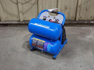 Mastercraft 120V 5-Gal Dual Tank Air Compressor. SN 9828-5062015