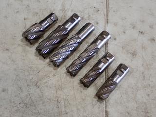 Qty Of (6) Assorted Size Roughing End Mill Bits