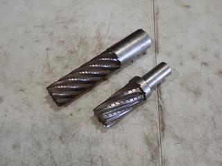 (2) Assorted Size Roughing End Mill Bits
