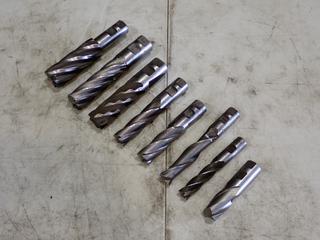 Qty Of (8) Assorted Size End Mill Bits